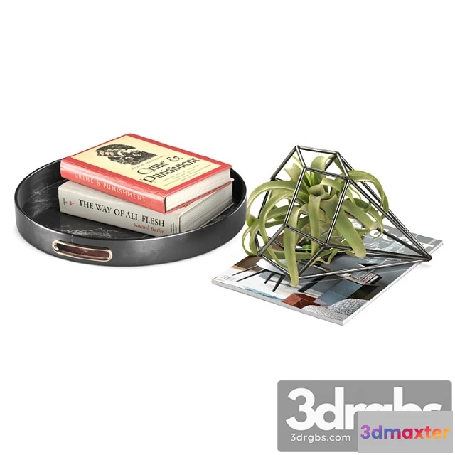 924174 - Decorative set Faux tillandsia large decor set