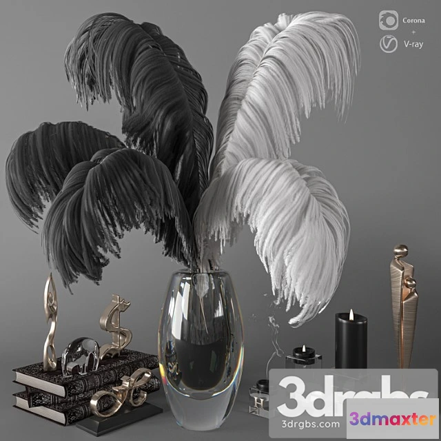 924178 - Decorative set Feathers decorative set c