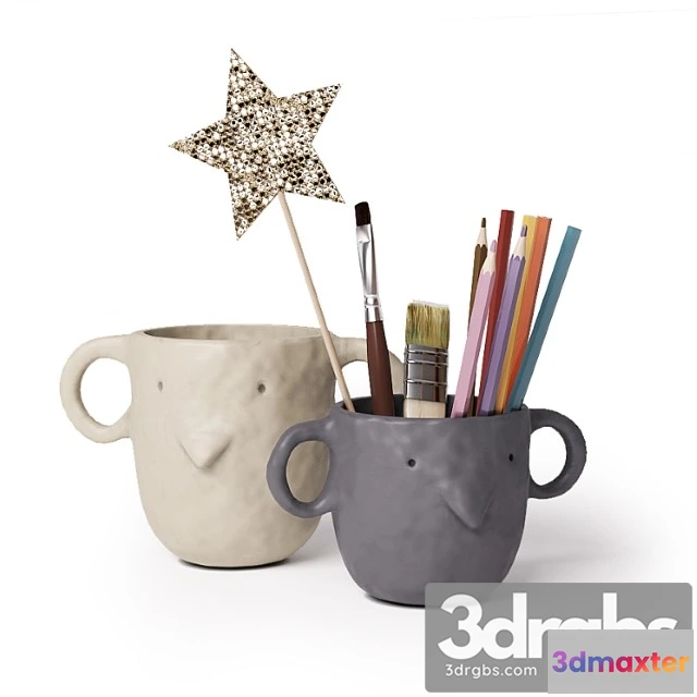 924182 - Decorative set Ferm living - mus plant pot