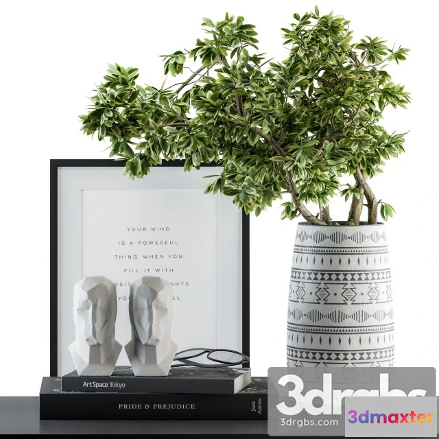 924258 - Decorative Set Green Bouquet Set