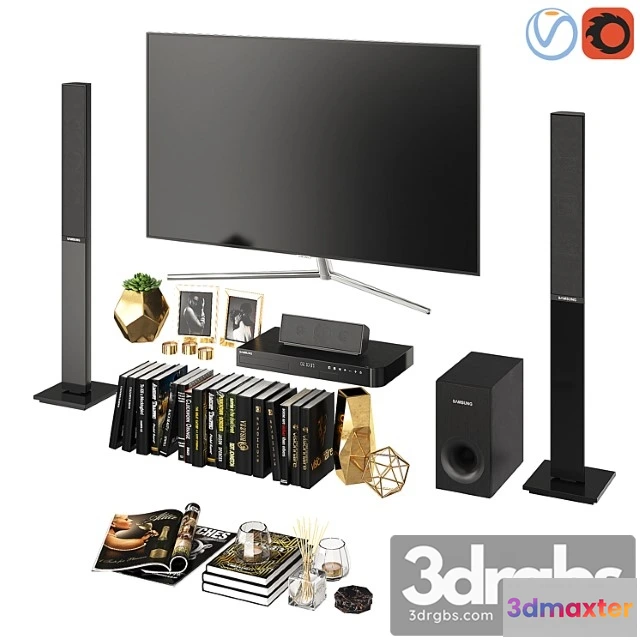 924342 - Decorative set Living room black gold