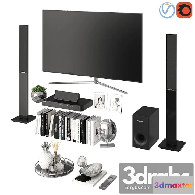 924346 - Decorative set Living room silver