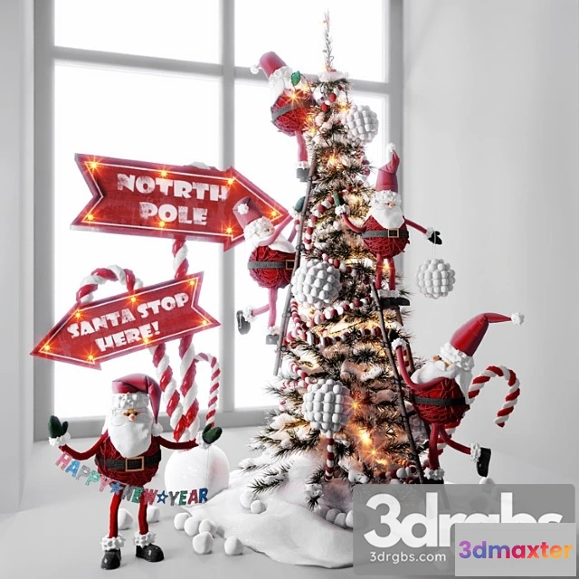 924360 - Decorative set Merry christmas