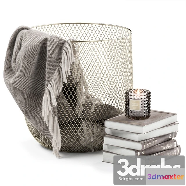 924368 - Decorative set Metal basket decor 07