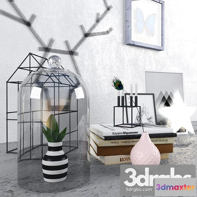 924388 - Decorative set Modern scandinavian design