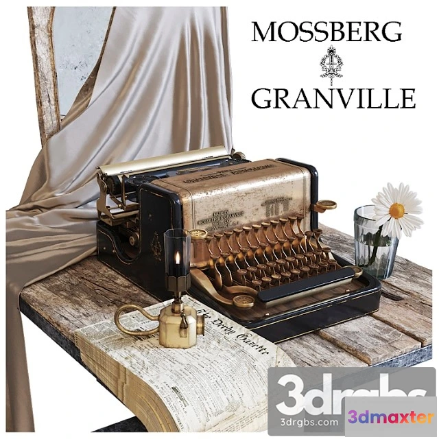 924398 - Decorative set Mossberg & granville typewriter