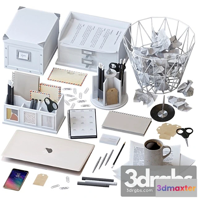 924458 - Decorative set Office supplies set_1