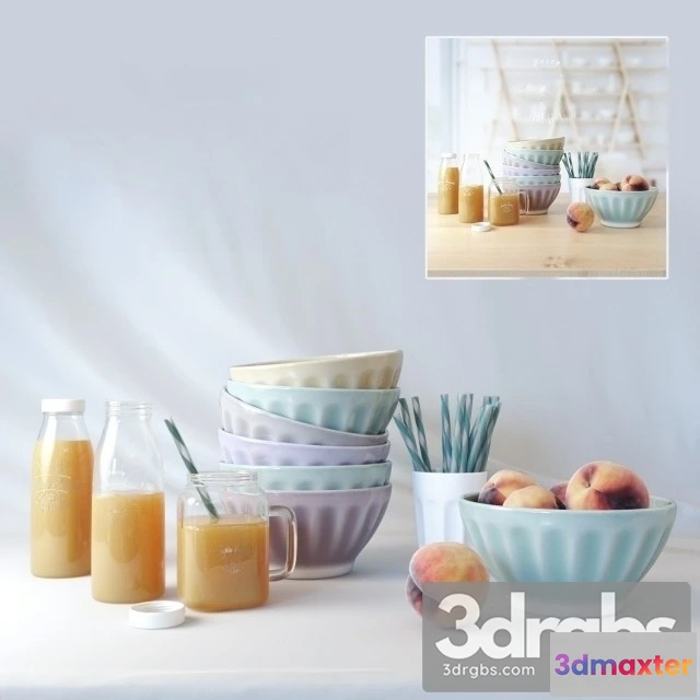 924478 - Decorative Set Peach