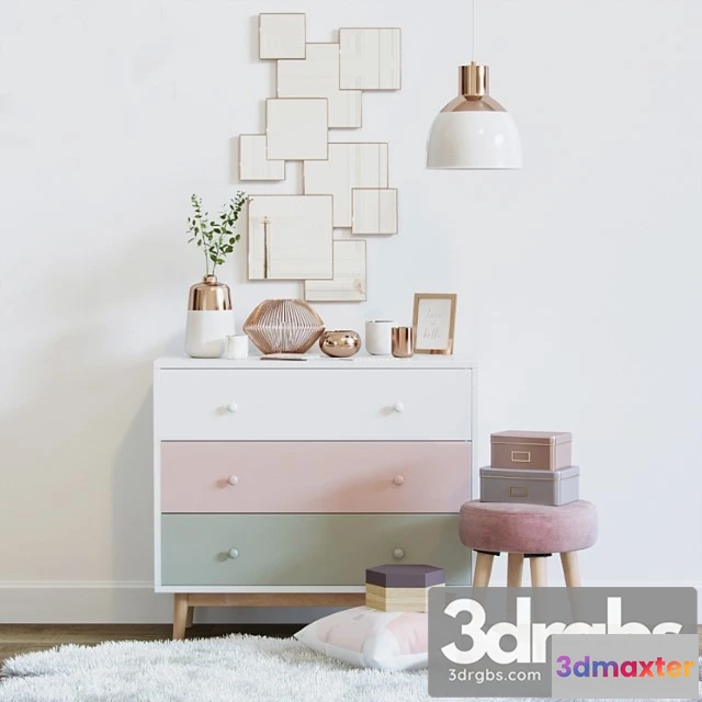 924484 - Decorative set Pink decorative set - maisons du monde