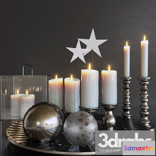 924556 - Decorative set Set of candles. candle