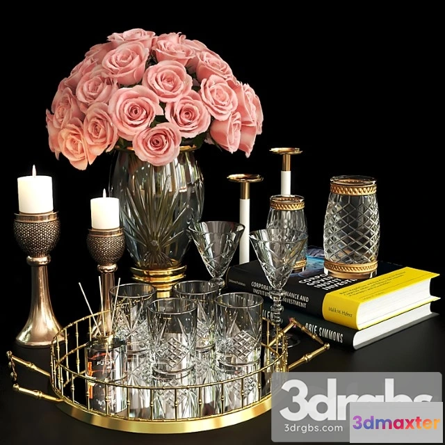 924584 - Decorative set Set419 -rose and gold