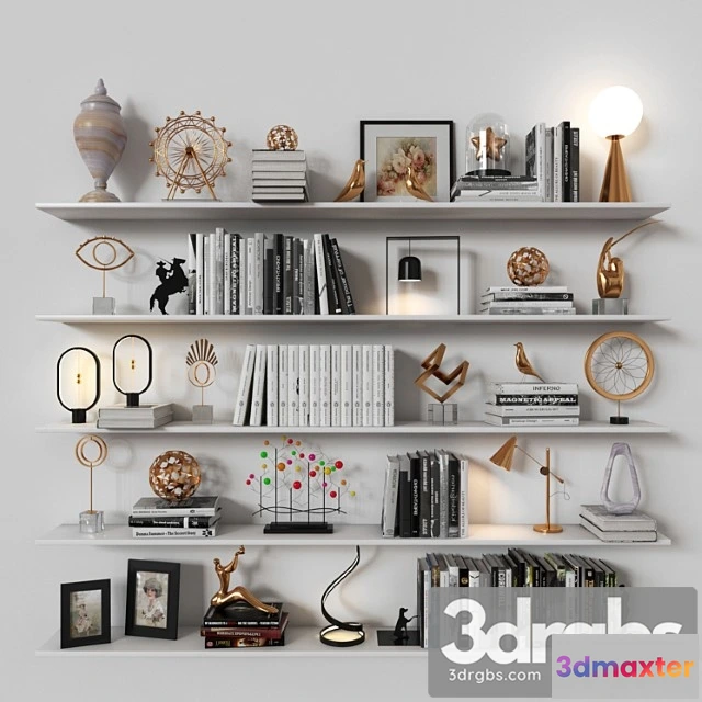 924620 - Decorative set Shelves 04