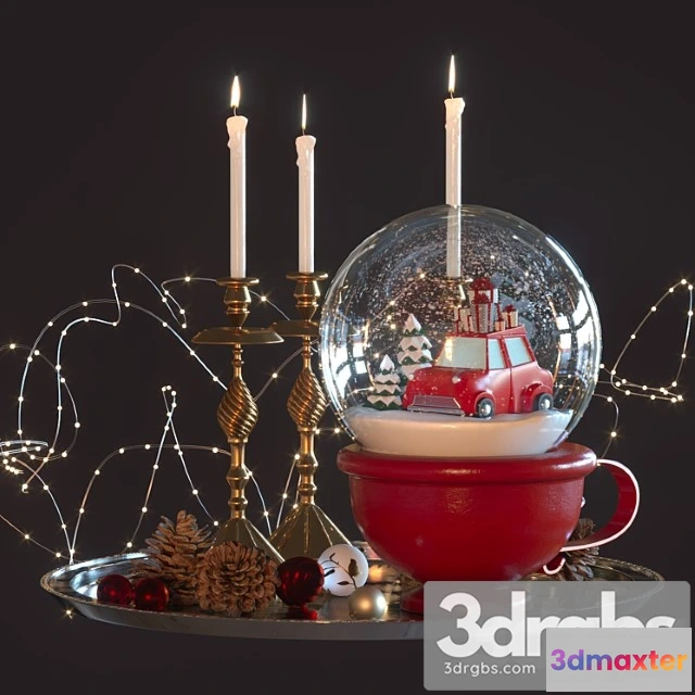 924628 - Decorative set Snow globe