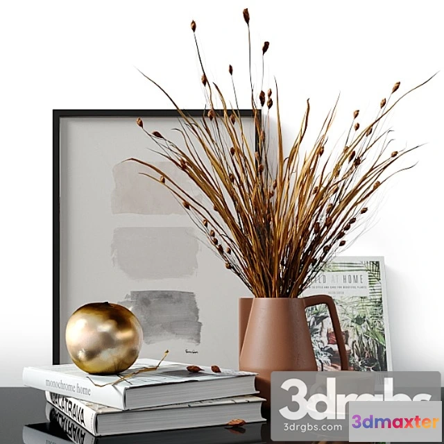 924776 - Decorative set with dried bell grass and splinter grass