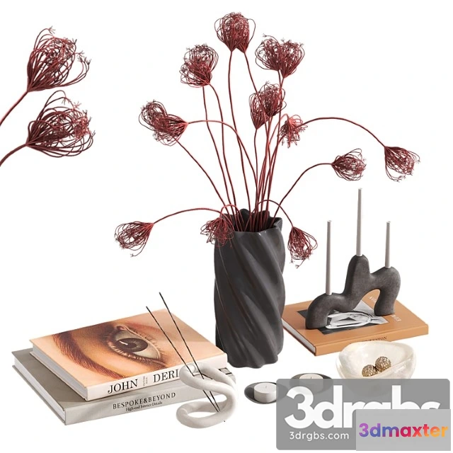 924856 - Decorative Set With Pink Queen Annes Lace