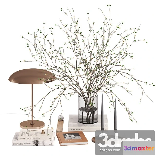 924870 - Decorative Set With Solstice Ore Table Lamp