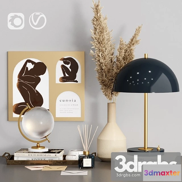 924916 - Decorative set zara home with dry plants