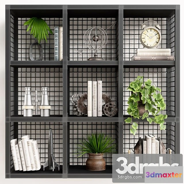 924920 - Decorative set Zinc restoration hardware shelf