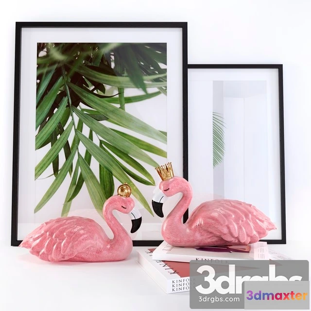 925112 - Flamingo Decorative Set