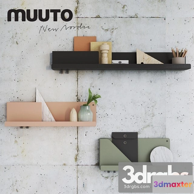 925344 - Mutto Folded Shelves With Decor