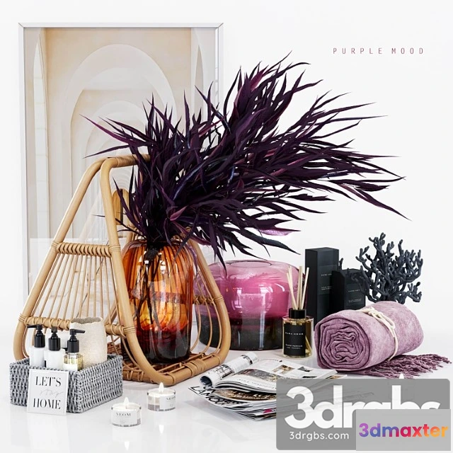 925440 - Purple Mood Decorative Set