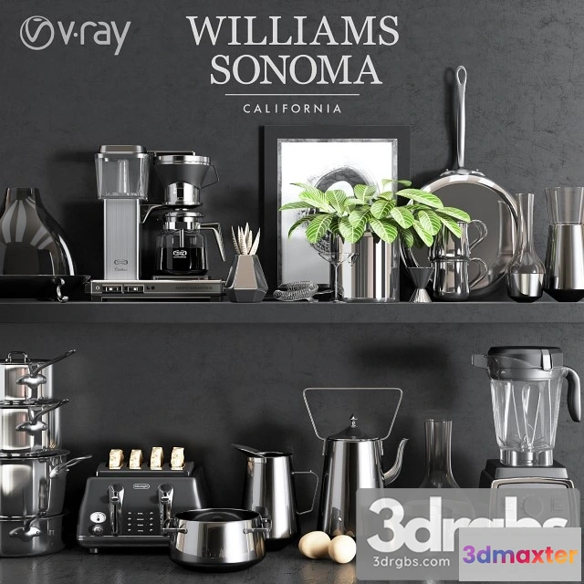 925700 - Williams Sonoma Chrome Set