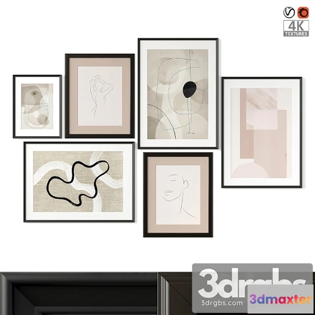 1020058 - Abstract paintings set