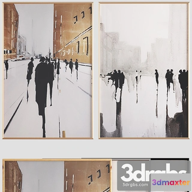 1020138 - Canvas painting with frame 044