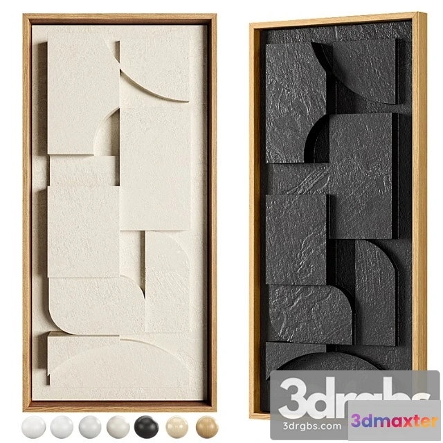 1020262 - Iolastudios - plaster painted relief artwork 09