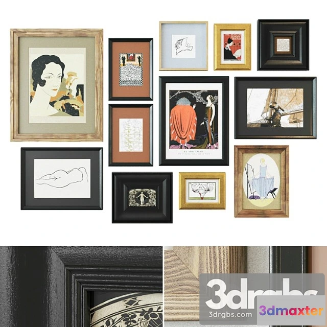 1020336 - Large set of paintings1