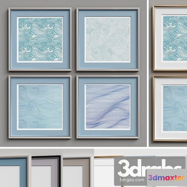 1020368 - Nice picture frames set 234