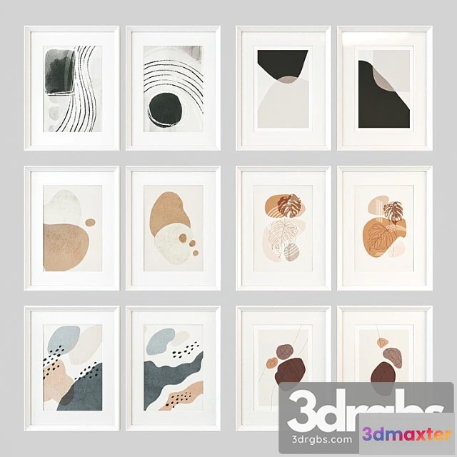 1020448 - Pair of abstract posters set