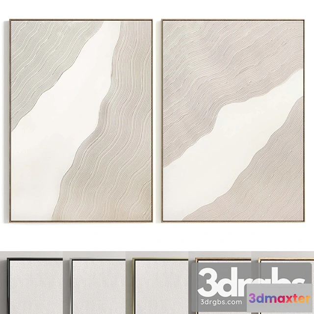 1020648 - Plaster two photo frames t-346