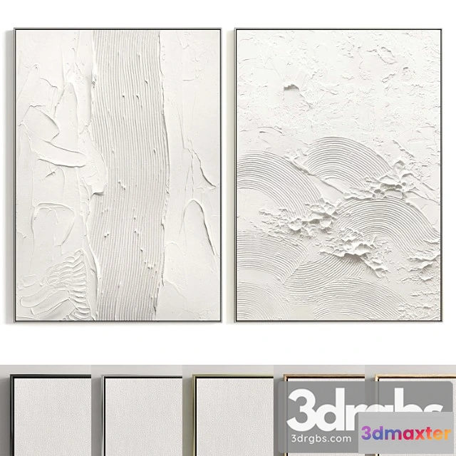 1020650 - Plaster two photo frames t-361