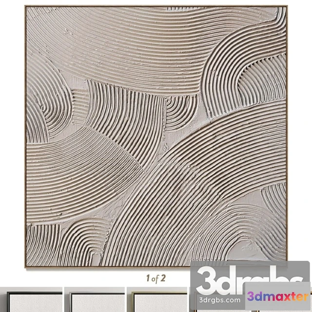 1020662 - Plaster two square photo frames t-108