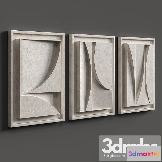 1020696 - Relief triptych sand