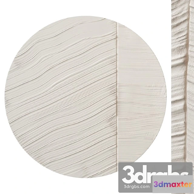 1020710 - Round abstract plaster painting