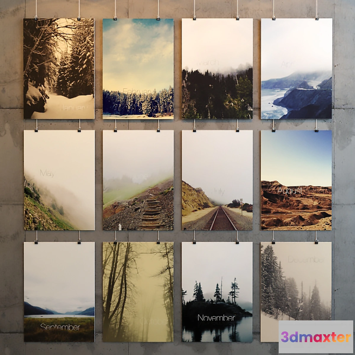 1271007 - Perpetual Calendar - No.2 3D Max