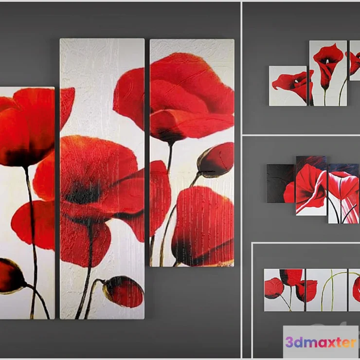 1271227 - Triptychs - No.2 3D Max