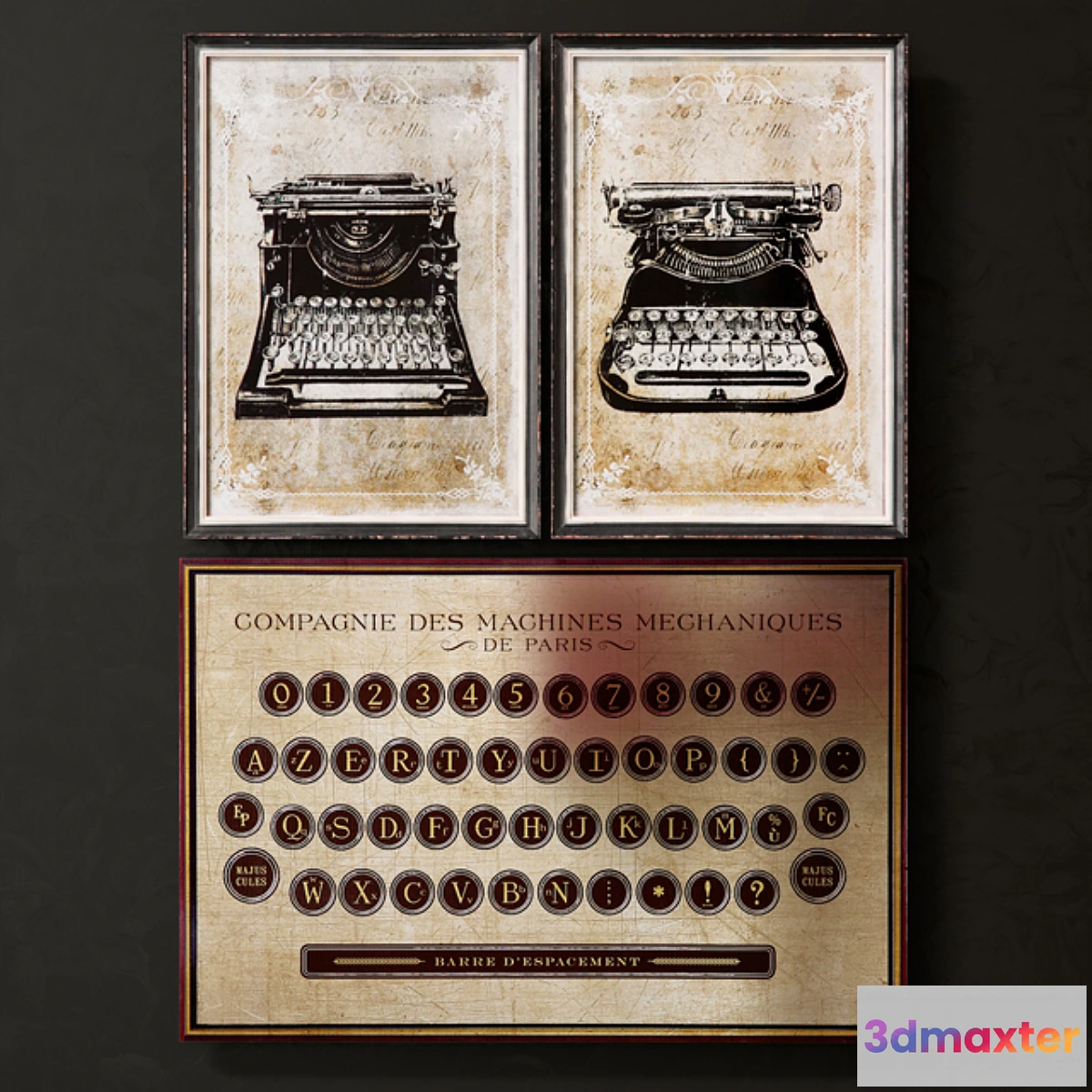 1279210 - Classic Typewriters 3D Max