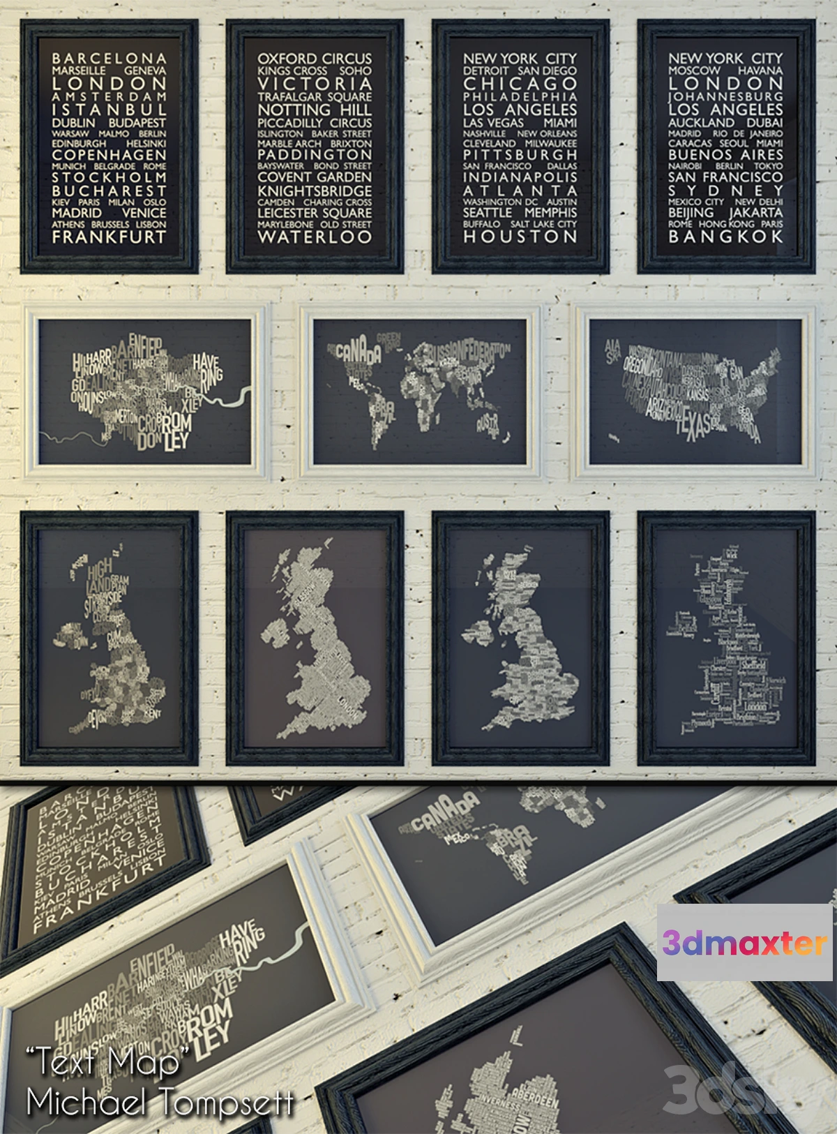 1280402 - Text Map 3D Max