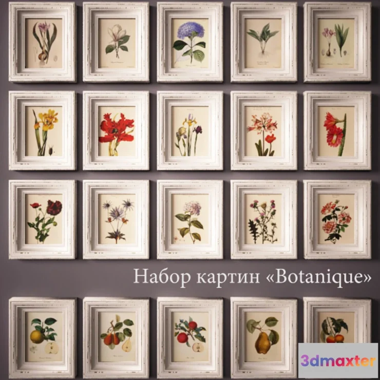 1282240 - “PROFI” Paintings «Botanique». - No.2 3D Max