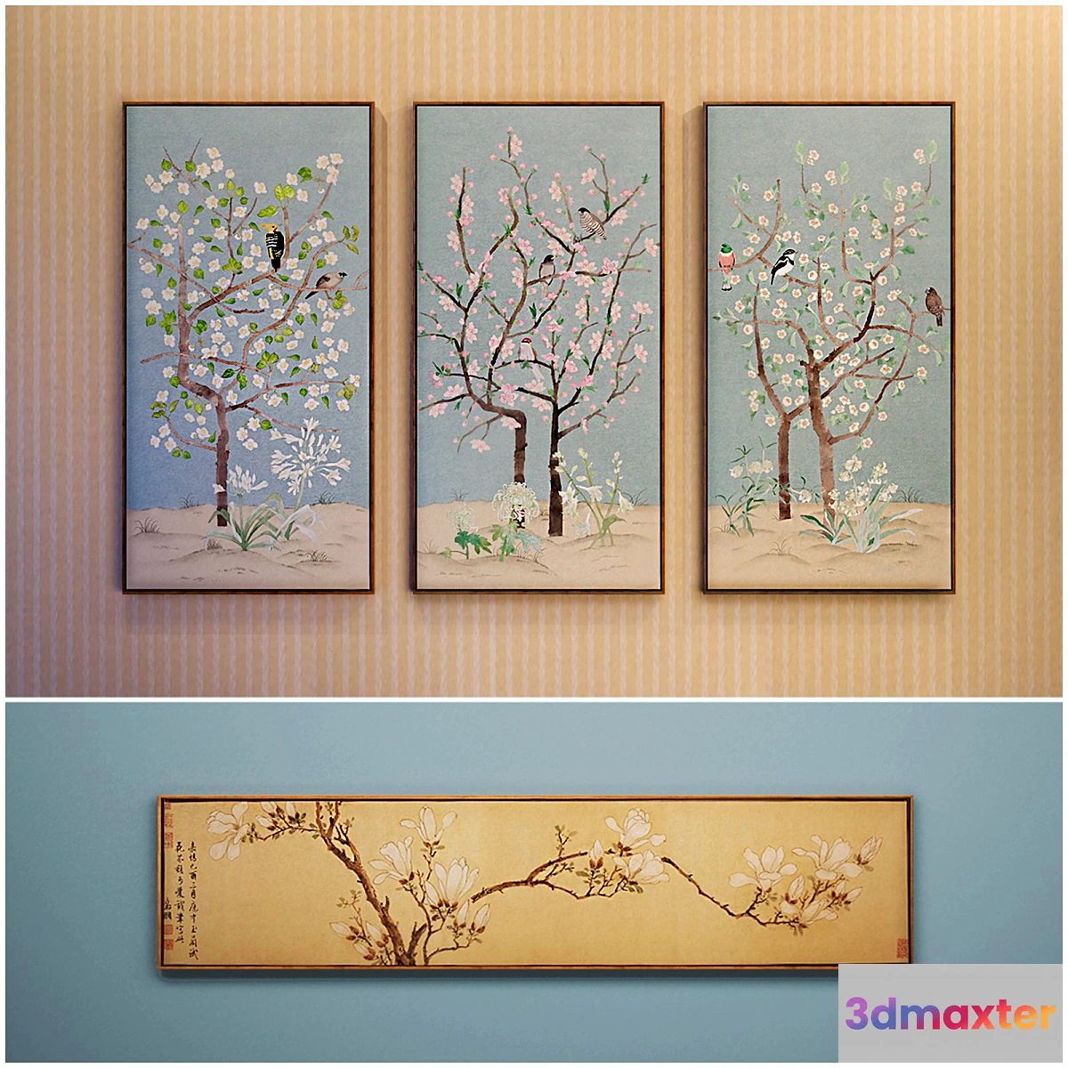 1283582 - The picture in the frame 12 Pieces (Collection 24) - No.2 3D Max