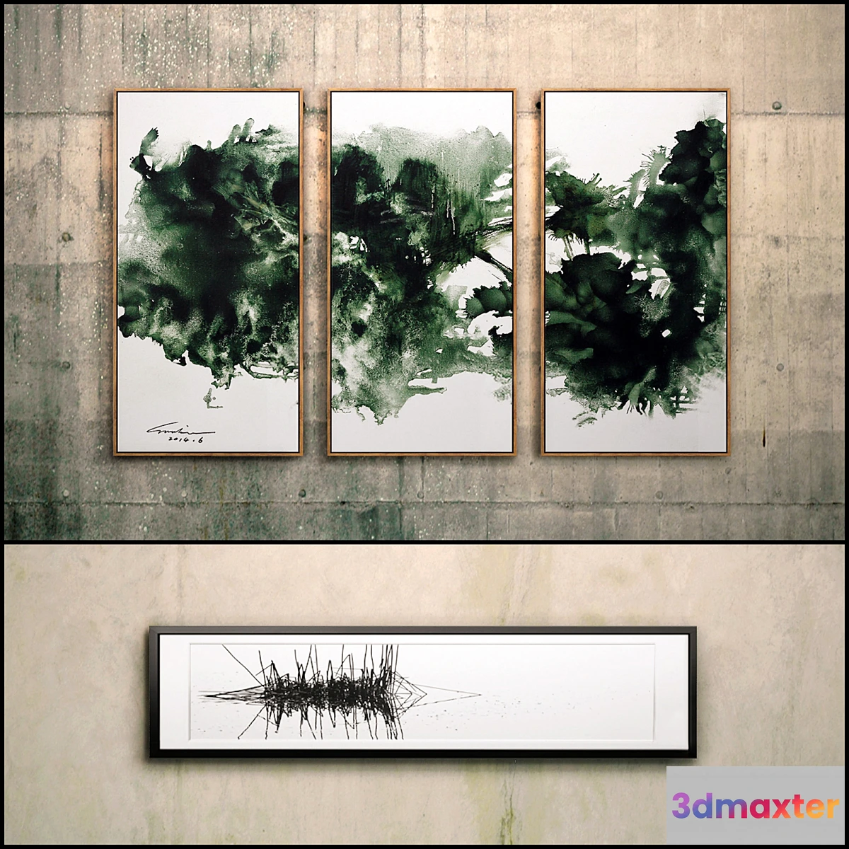 1284530 - The picture in the frame 9 piece (Collection 29) Abstract 3D Max