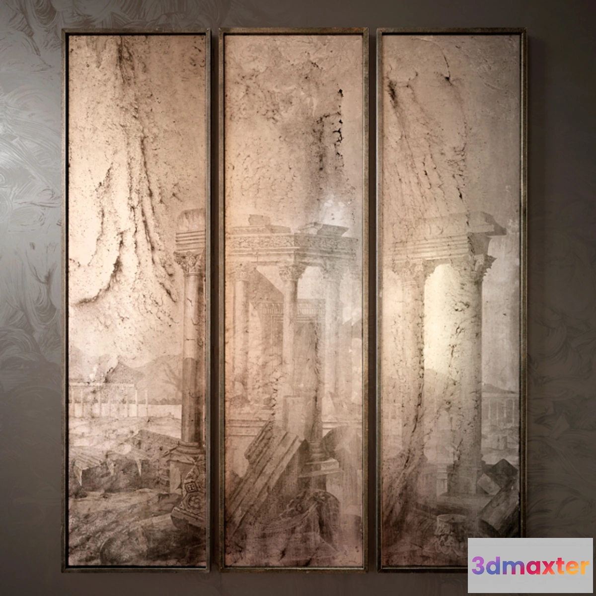 1284534 - Antiqued Mirrored Views 3D Max