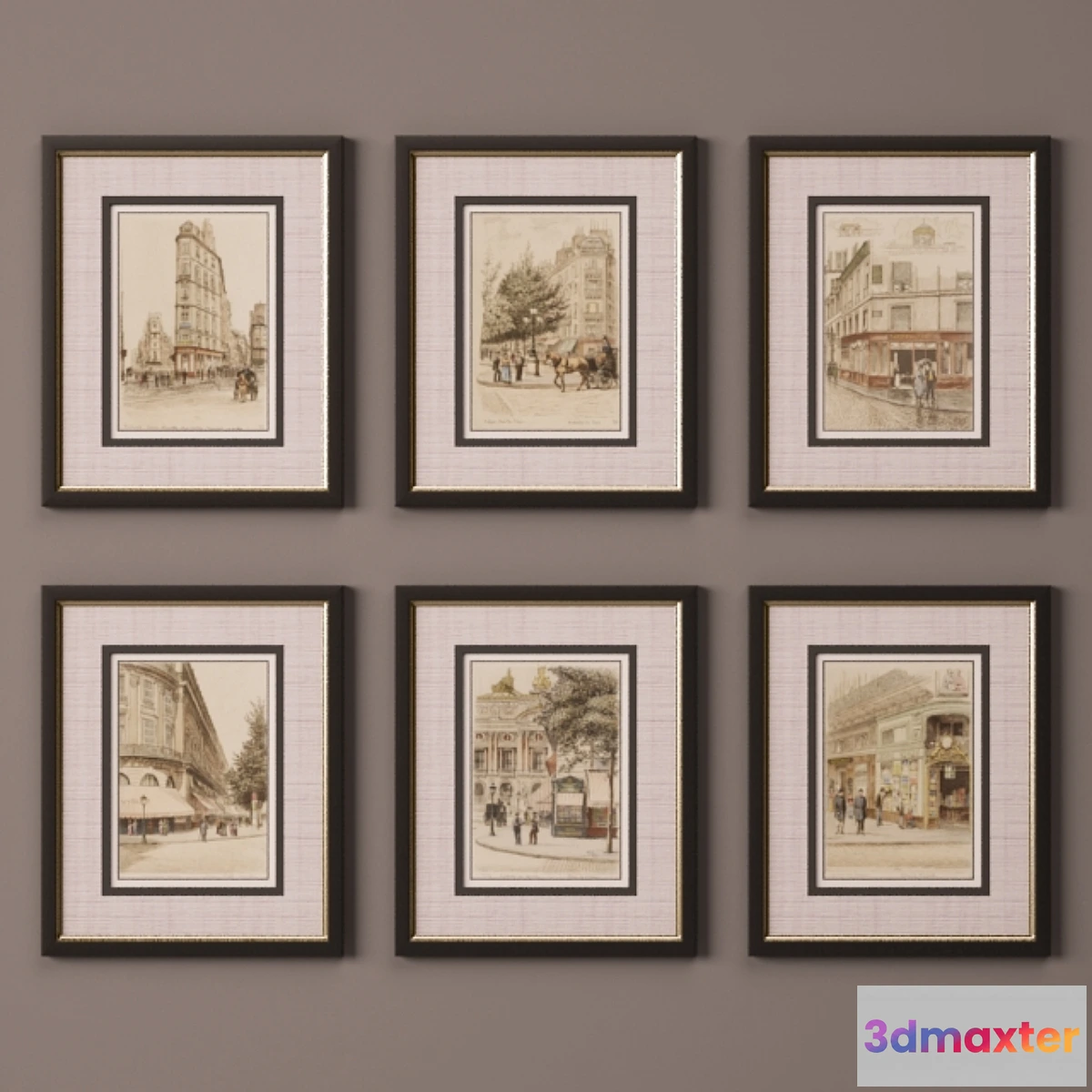1285340 - Collection of paintings 3D Max