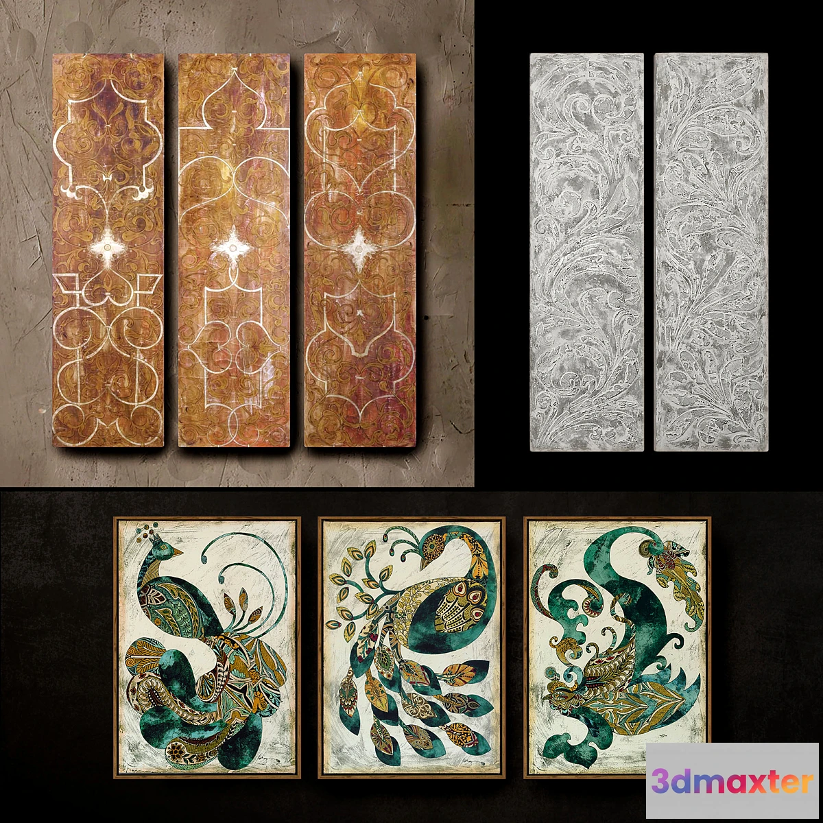 1286524 - Wooden panels. Collection 33 3D Max