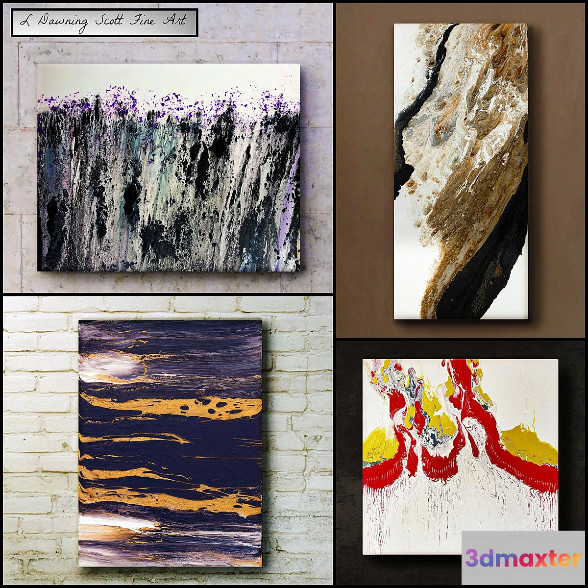 1289448 - L Dawning Scott Fine Art - set 13 3D Max