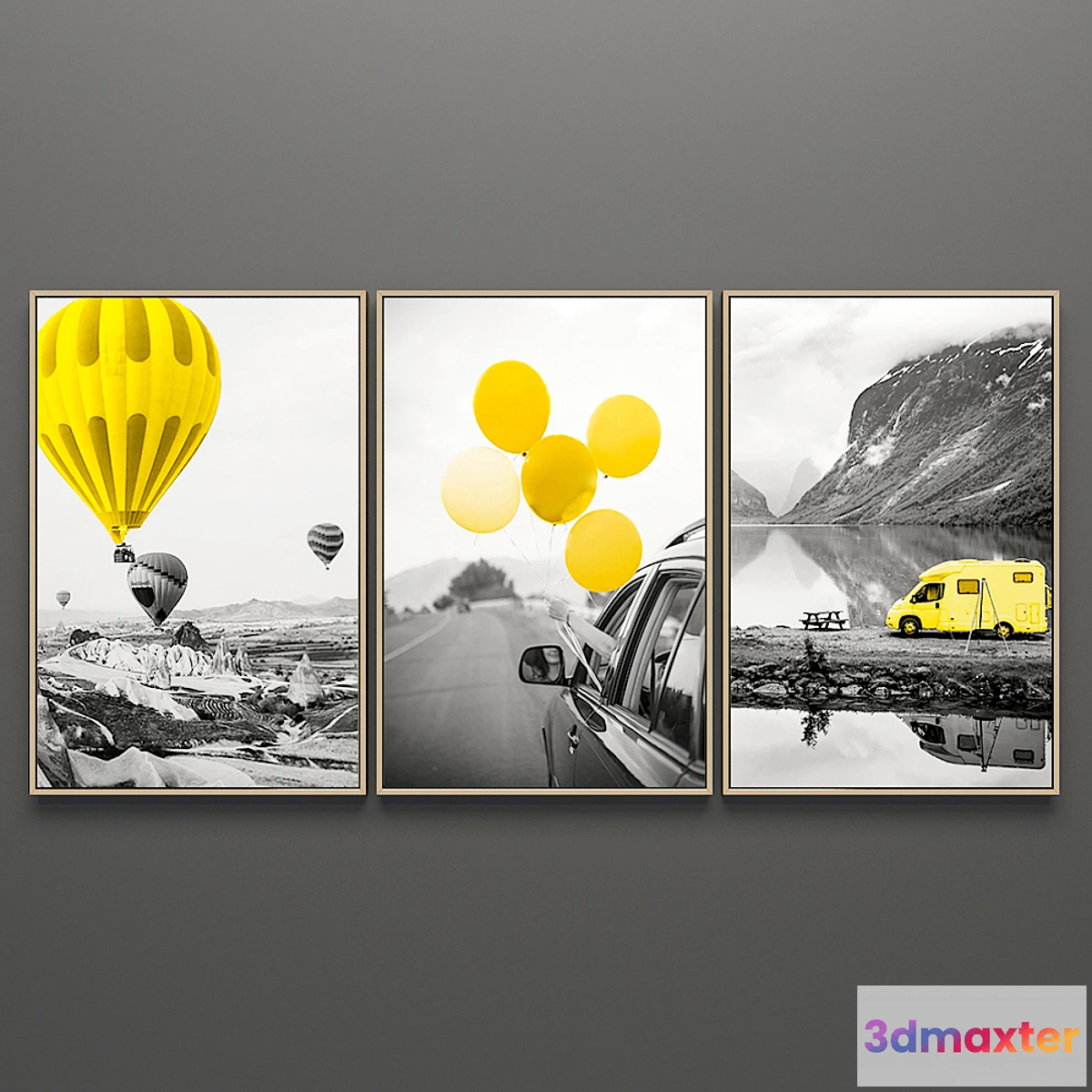 1297375 - Set of paintings triptych 116 - No.2 3D Max