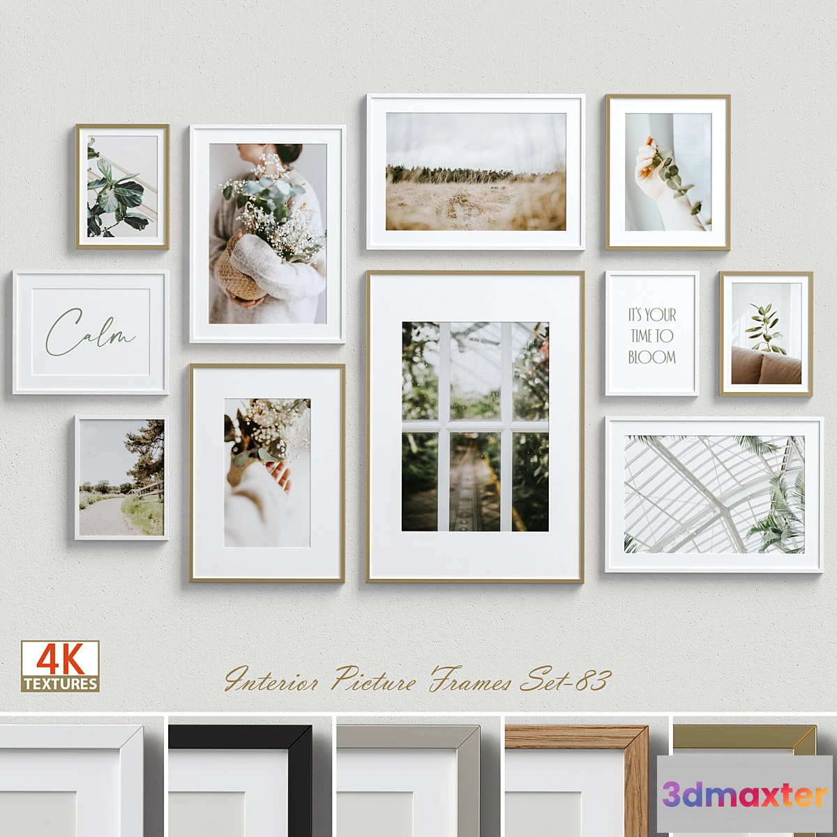 1297630 - Interior Picture Frames Set-83 3D Max